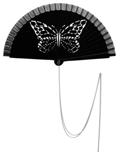 Abanico " Mariposa negra"